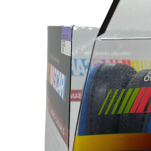 Nascar Slippers 24 New in Box (damaged box) blue Men's Size 10 Jeff Gordon Blue - Picture 2 of 15